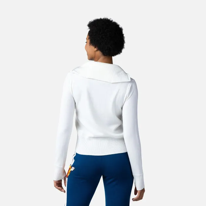 Women Women039s JCC Galina Full Zip Knit Top White100 Rossignol Sweatshirts and Pullovers