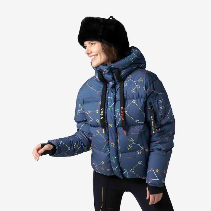 Women Women039s JCC Modul Printed Down Bomber Jacket Cosmicblue Rossignol Ski and Snowboard Jackets
