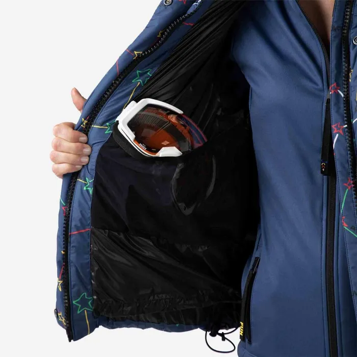 Women Women039s JCC Modul Printed Down Bomber Jacket Cosmicblue Rossignol Ski and Snowboard Jackets