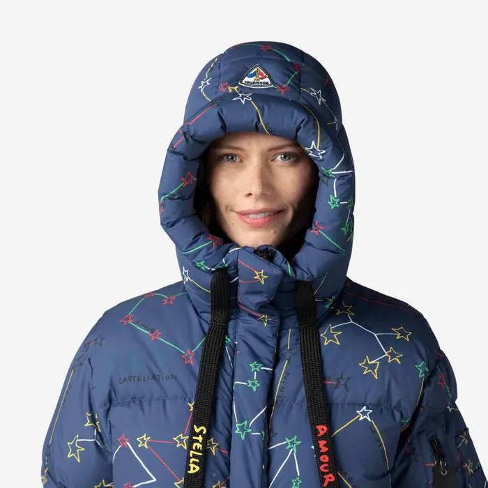 Women Women039s JCC Modul Printed Down Bomber Jacket Cosmicblue Rossignol Ski and Snowboard Jackets
