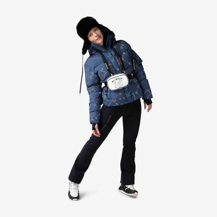 Women Women039s JCC Modul Printed Down Bomber Jacket Cosmicblue Rossignol Ski and Snowboard Jackets