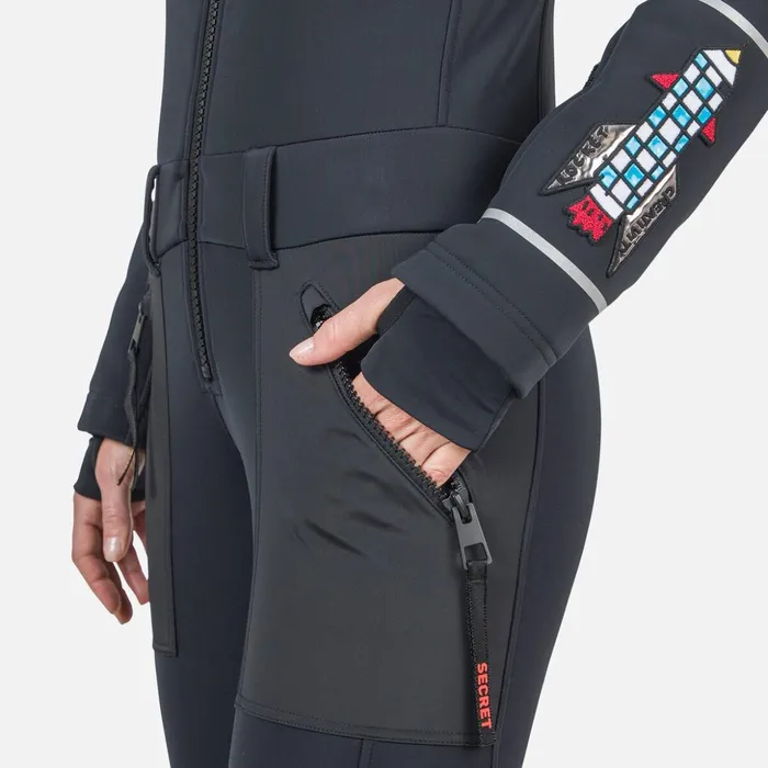Women Women039s JCC Sublim Overalls Black200 Rossignol Ski and Snowboard Jackets