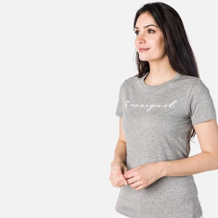 Women Women039s Logo Tee Heathergrey280 Rossignol Polos and Tees