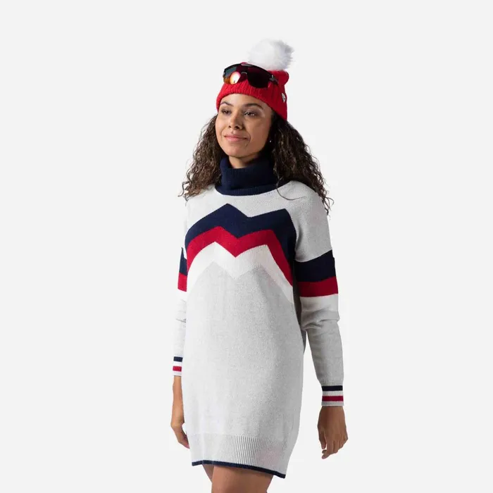 Women Women039s Mountain Knit Dress Fog Rossignol Sweatshirts and Pullovers