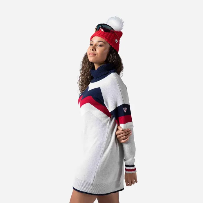 Women Women039s Mountain Knit Dress Fog Rossignol Sweatshirts and Pullovers