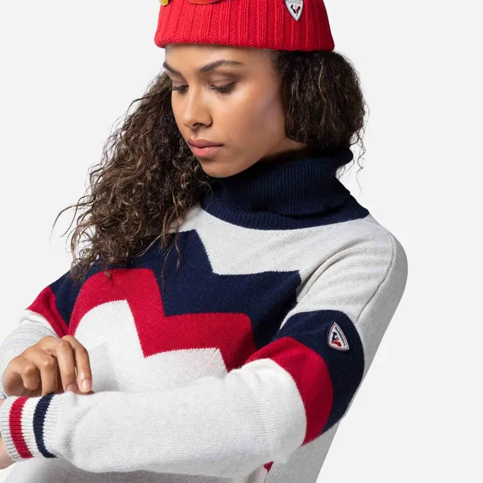 Women Women039s Mountain Knit Dress Fog Rossignol Sweatshirts and Pullovers