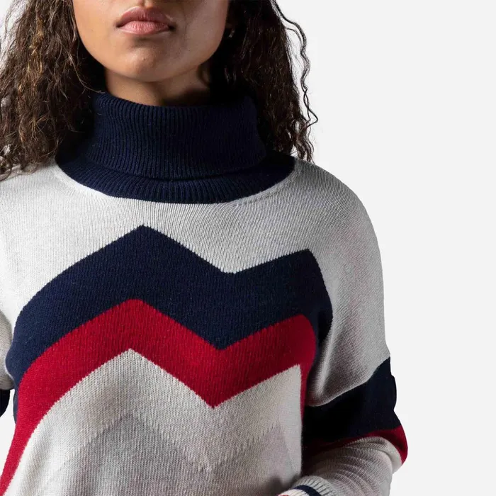 Women Women039s Mountain Knit Dress Fog Rossignol Sweatshirts and Pullovers