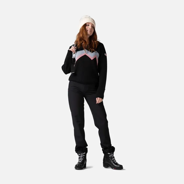 Women Women039s Mountain Round Neck Top Black200 Rossignol Sweatshirts and Pullovers