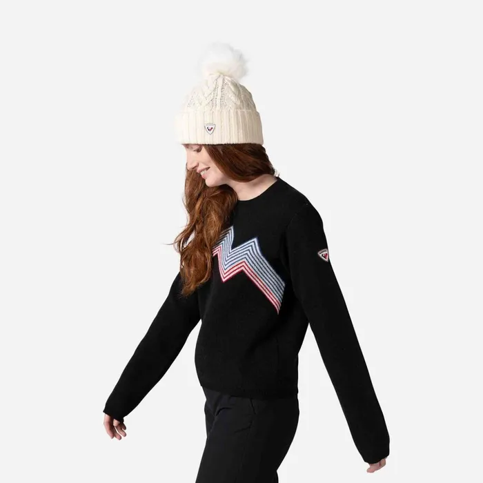 Women Women039s Mountain Round Neck Top Black200 Rossignol Sweatshirts and Pullovers