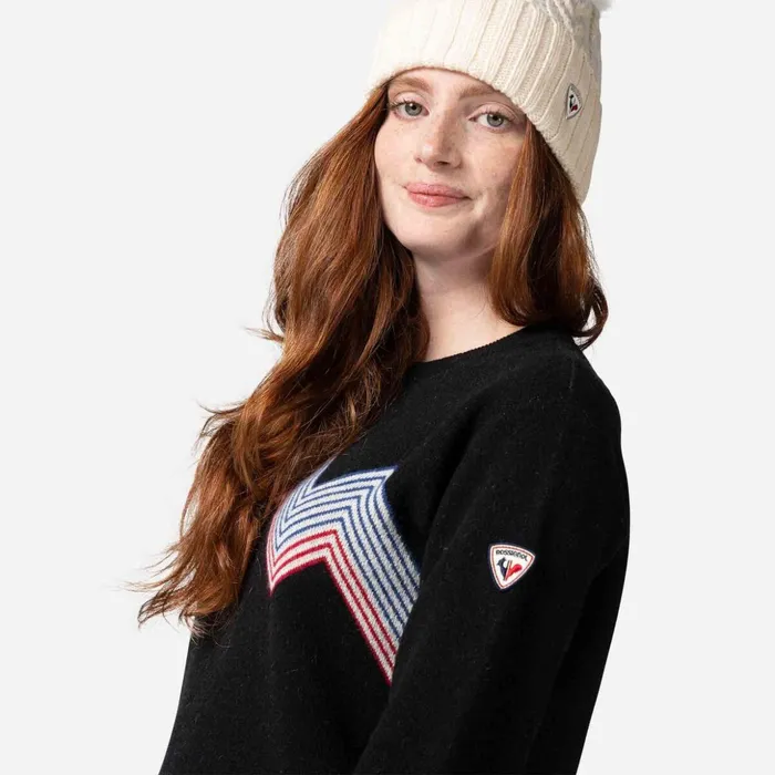 Women Women039s Mountain Round Neck Top Black200 Rossignol Sweatshirts and Pullovers