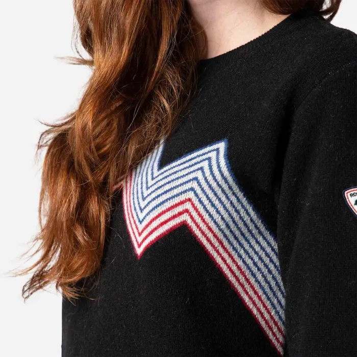 Women Women039s Mountain Round Neck Top Black200 Rossignol Sweatshirts and Pullovers