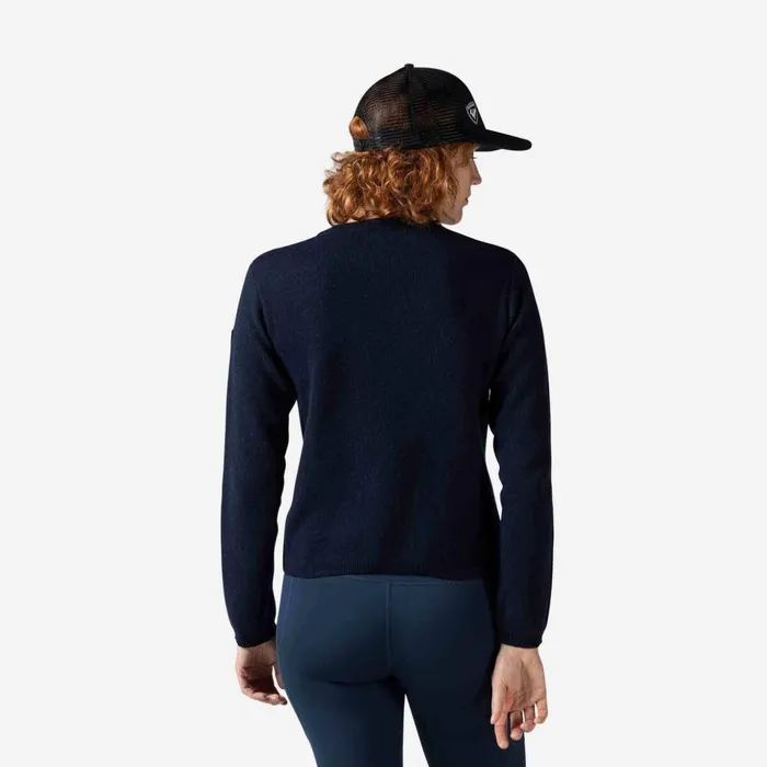 Women Women039s Mountain Round Neck Top Darknavy715 Rossignol Sweatshirts and Pullovers