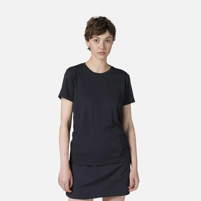 Women Women039s Plain Hiking Tee Black200 Rossignol Polos and Tees