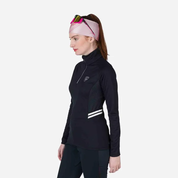 Women Women039s Poursuite HalfZip Baselayer Top Black200 Rossignol Baselayers