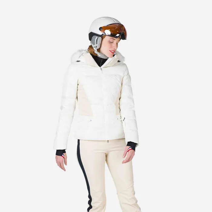 Women Women039s Ruby Merino Down Ski Jacket White100 Rossignol Ski and Snowboard Jackets