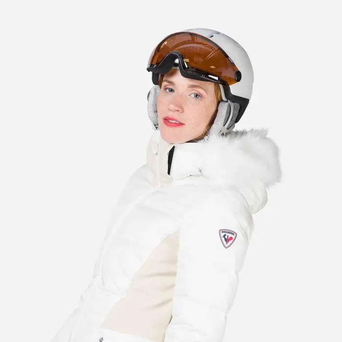 Women Women039s Ruby Merino Down Ski Jacket White100 Rossignol Ski and Snowboard Jackets