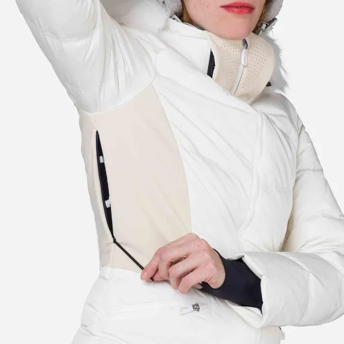Women Women039s Ruby Merino Down Ski Jacket White100 Rossignol Ski and Snowboard Jackets