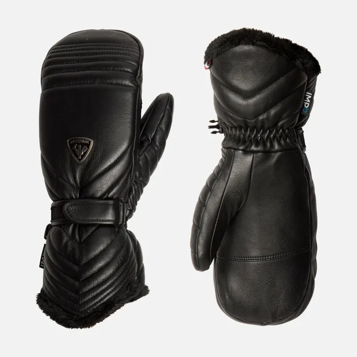 Women Women039s Select Leather Waterproof Ski Mittens Black200 Rossignol Gloves Women Women039s Select Leather Waterproof Ski Mittens Black200 Rossignol Gloves