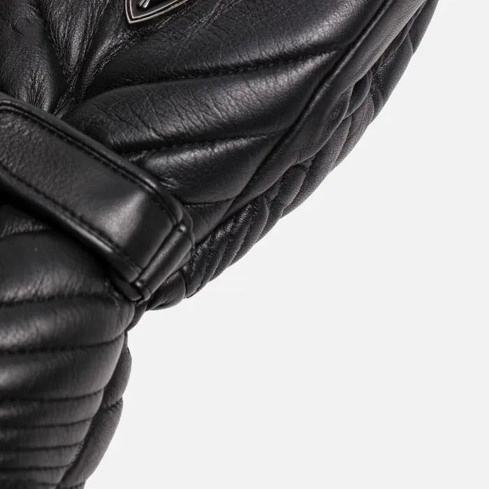 Women Women039s Select Leather Waterproof Ski Mittens Black200 Rossignol Gloves