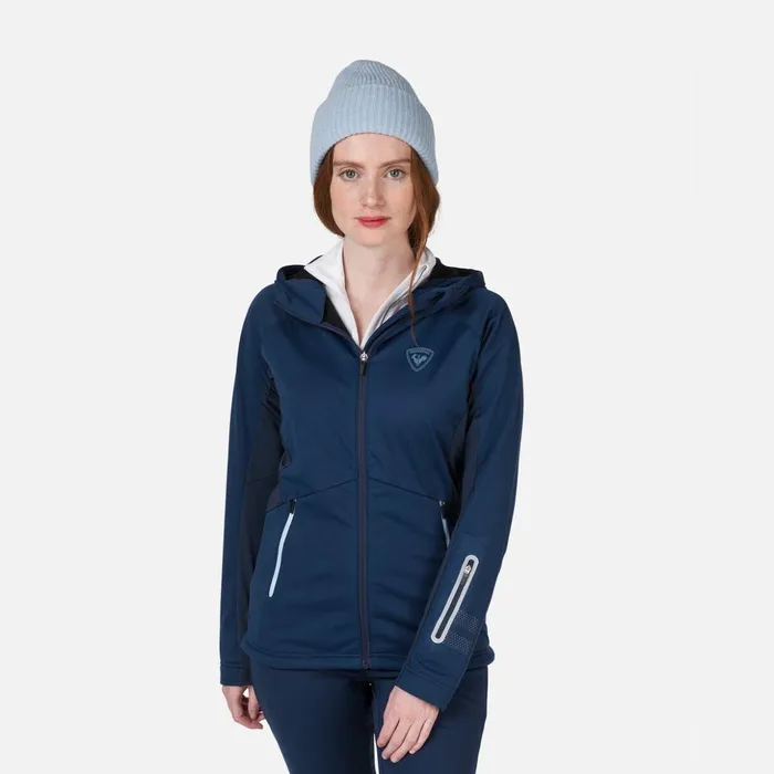 Women Women039s Softshell Hooded Jacket Darknavy715 Rossignol Softshell and Lightweight Jackets