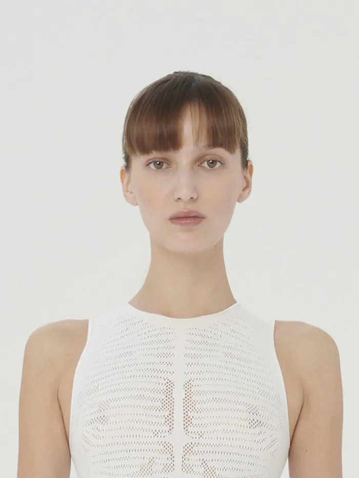 Zebra Net String Body White Women Wolford Tops