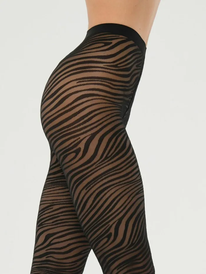 Zebra Tights Blackblack Women Wolford Tights
